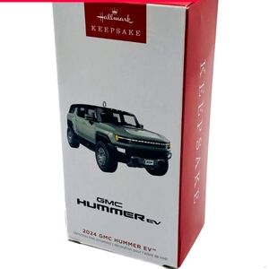 2023 Hallmark Keepsake 2024 GMC Hummer EV Die-Cast Metal Ornament.